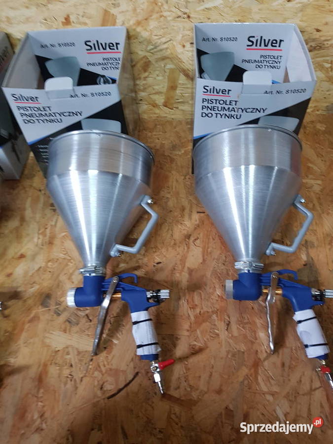 PISTOLET DO TYNKOWANIA Malowania Metal SILVER