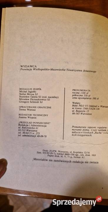 Przegląd powszechny 1177185 Jezuici Warszawa Katowice