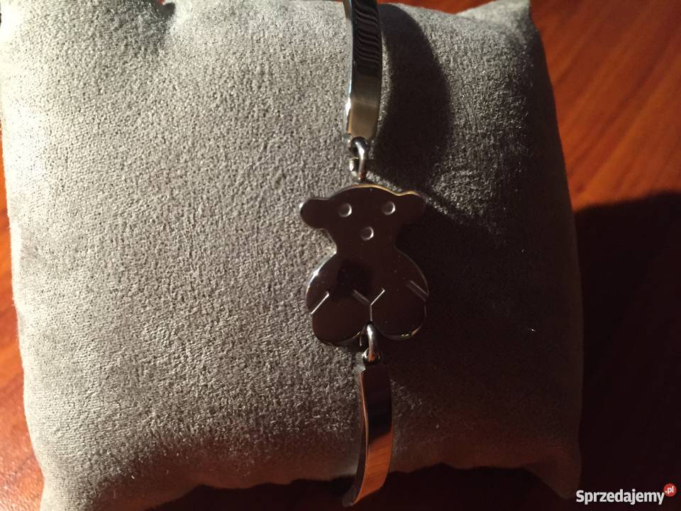 bransoletka z misiem posrebrzana posrebrzane