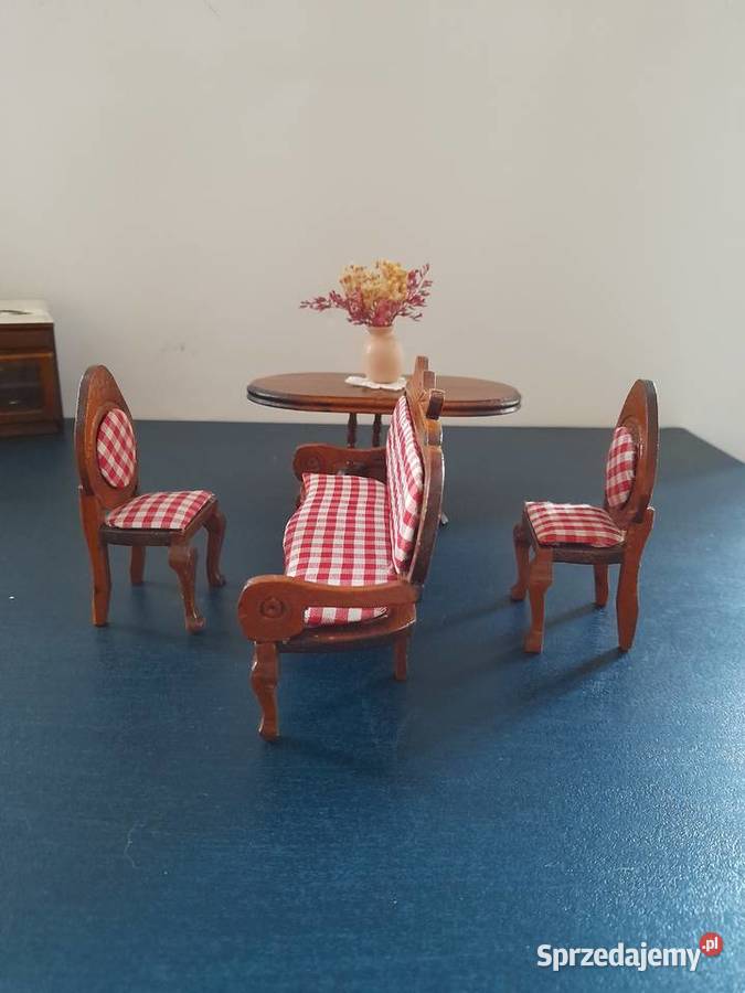 Zestaw mebelek lalek jadalnia w skali 112 Lalki i akcesoria dolnośląskie Bogatynia