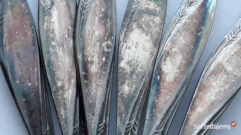 Posrebrzane łyżeczki do kawy mokki AMERYKAŃSKI Dąbrowa Górnicza sprzedam