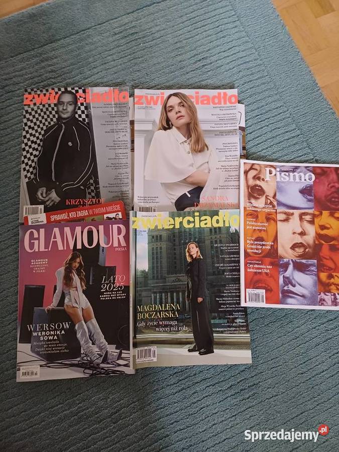 Zestaw czasopism modowy Zwierciadło i Glamour