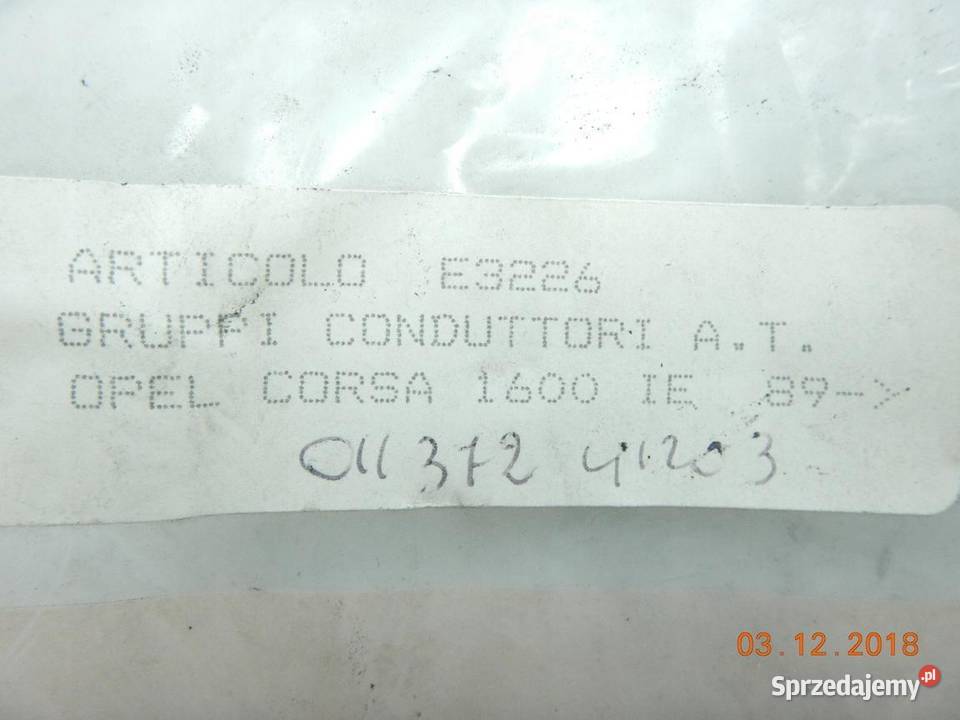 PRZEWODY ZAPŁONOWE OPEL CORSA 89 ARP E3226 Części samochodowe
