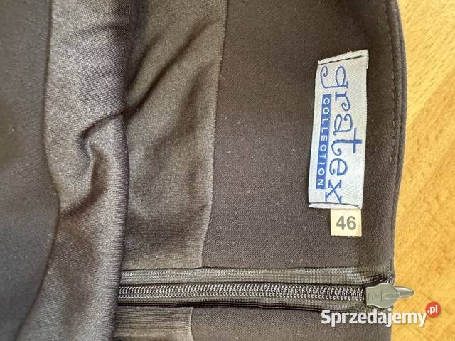 Spódnica damska 46 Gratex Collection czarna z Bez wzoru Częstochowa