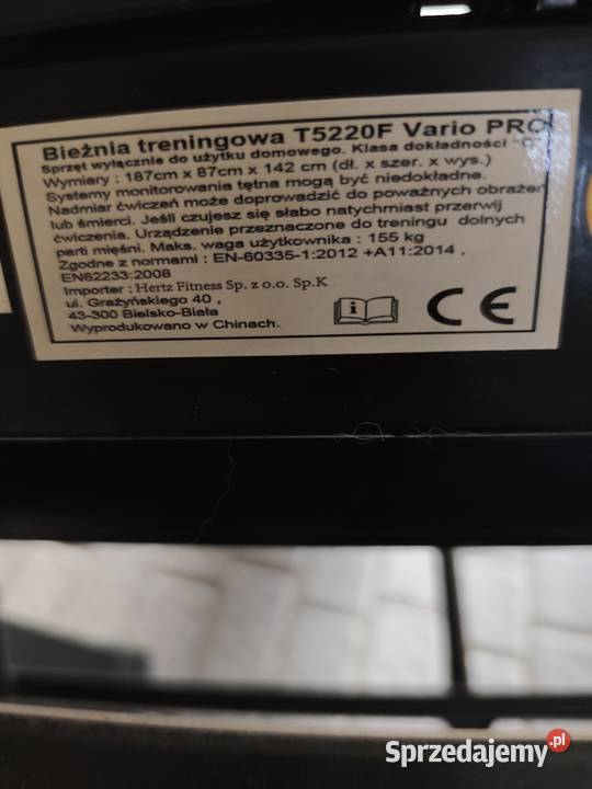 Bieżnia treningowa HERTZ Bodzanów