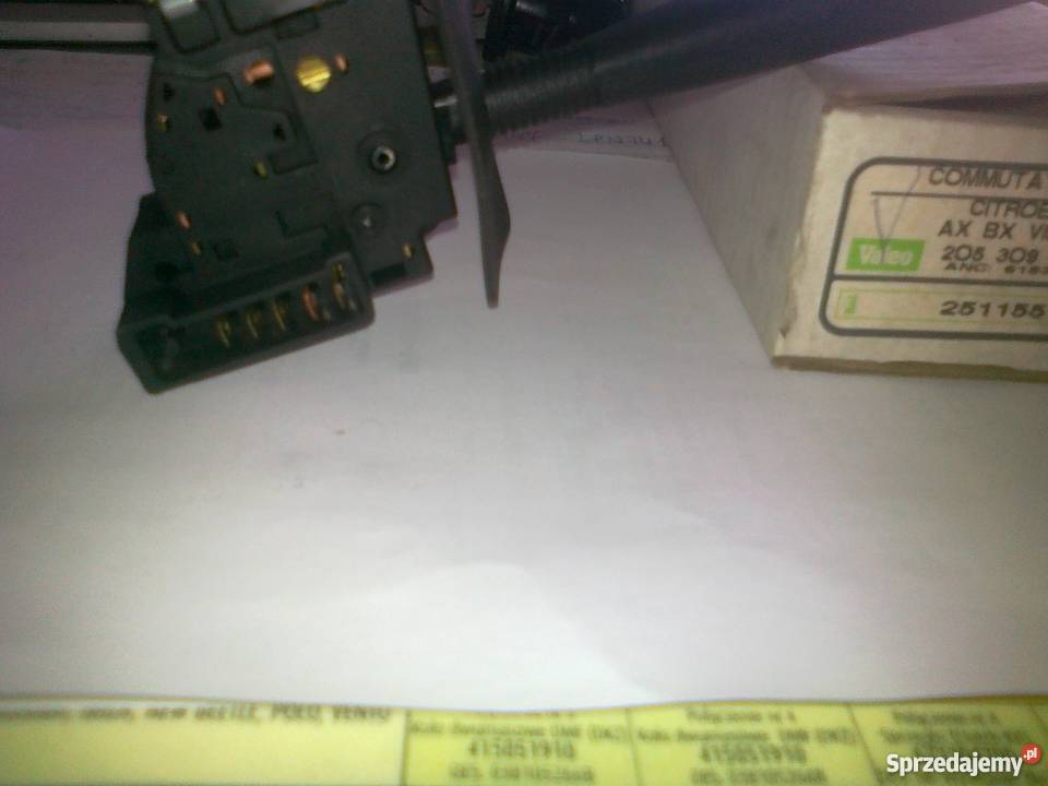 CITROEN AX PRZEŁĄCZNIK WYCIERACZEK NOWY VALEO Pruszków