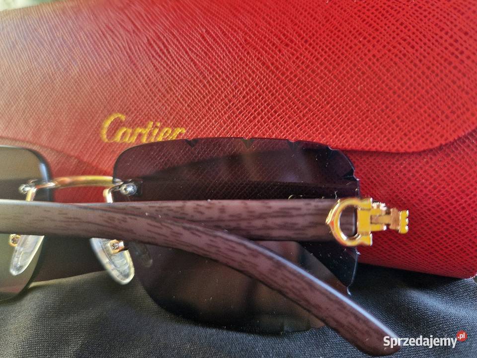 Okulary Cartier szkła szlif brąz z fioletem Dla kobiet Września