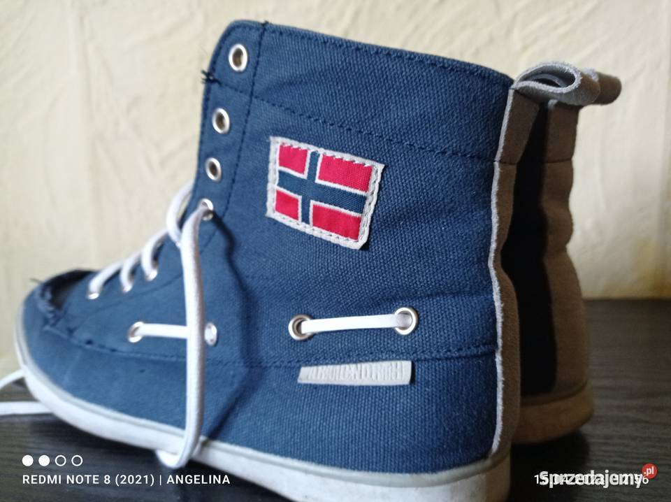 Trampki trapery granatowe Articnorth materiałowe tkanina Łódź