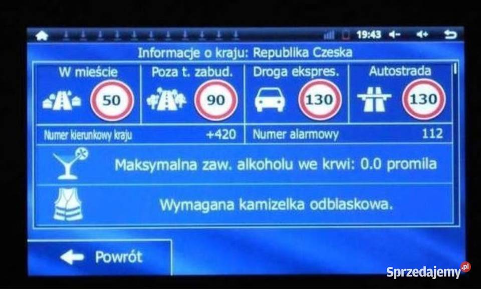 Tablet Lenovo A3500F nawigacja mapy Igo Primo kujawsko-pomorskie Bydgoszcz
