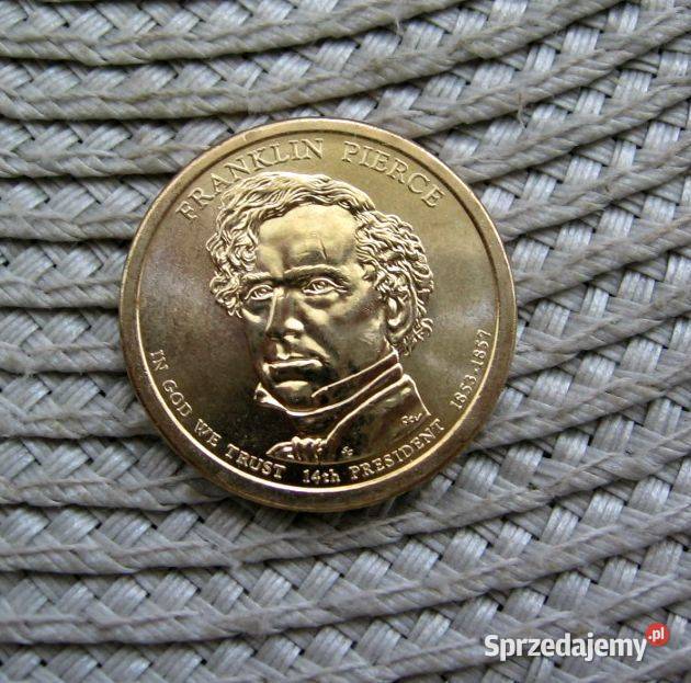 USA 1 Dolar 2010r Franklin Pierce Prezydenci Kalisz