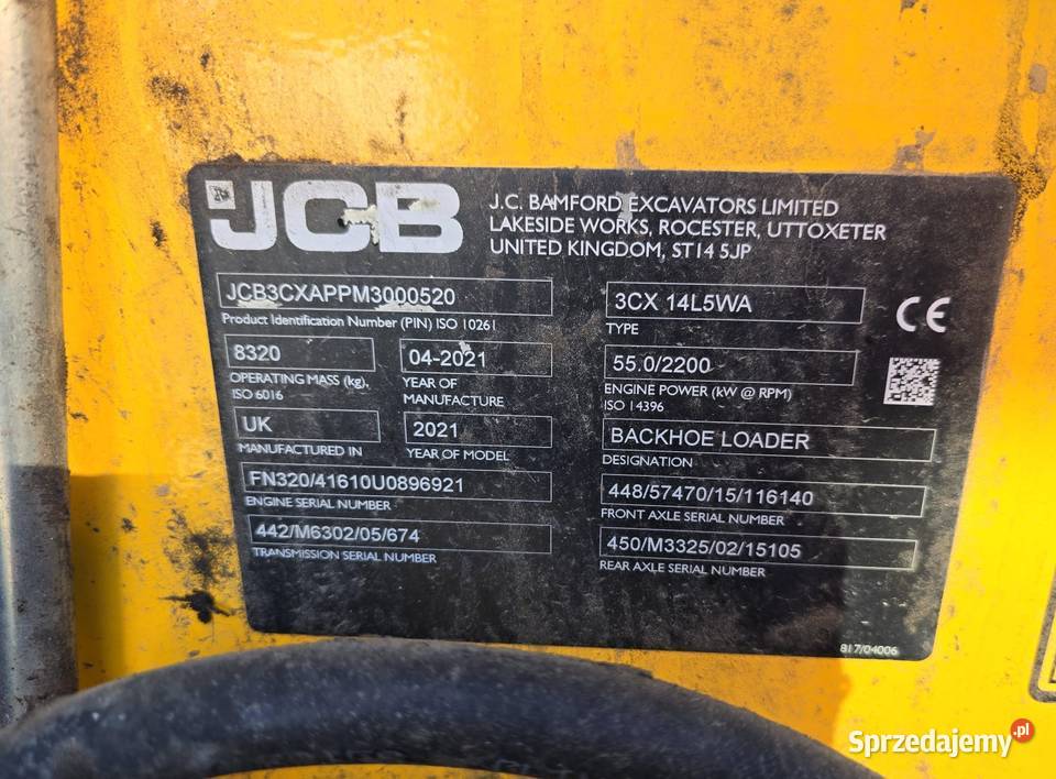 JCB 3CX KoparkoŁadowarka 2021 Gołdap