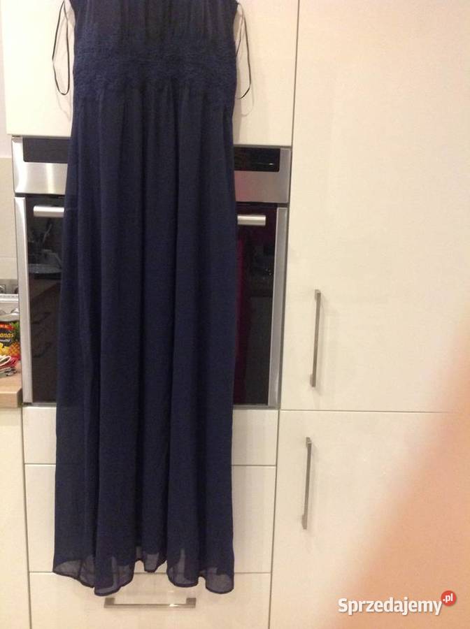 Granatowa Sukienka Okolicznościowa VILA r M Nowa Nowa Sól