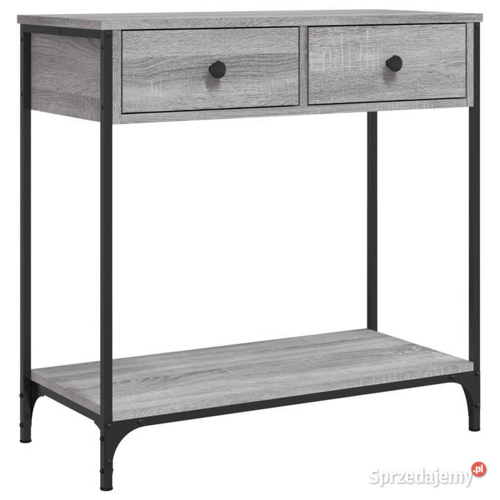 Stolik konsolowy szary dąb sonoma 75x345x75 mazowieckie Warszawa