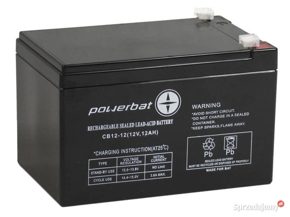 Akumulator żelowy POWERBAT CB 1212 696X737X599 Gdańsk