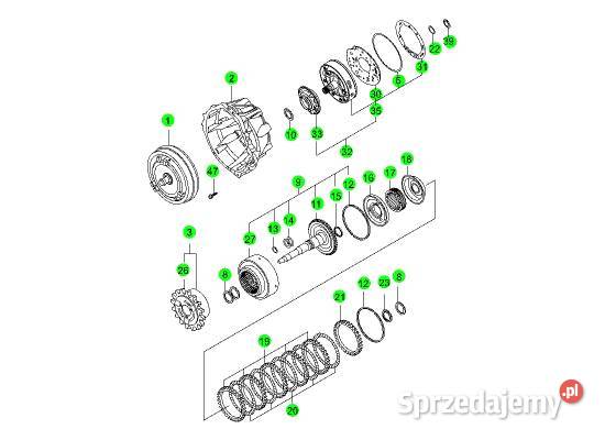Konwerter skrzyni biegów 6 biegów 3610032100 Kielce
