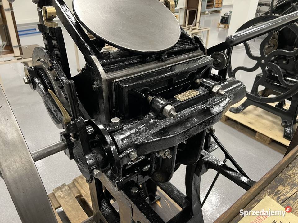 Maszyna typograficzna pedałówka Emil Kahle Produkcja mazowieckie Radom
