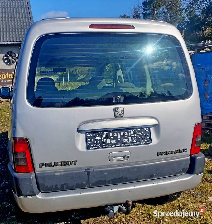 PEUGEOT PARTNER I TYLNA KLAPA części blacharskie