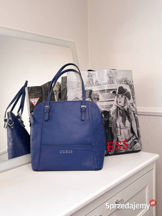 Torebka Guess Delaney Granatowa Niebieska Torby i torebki Warszawa