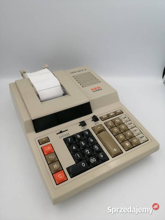 Stary kalkulator drukujący AEG Olympia CPD 5212 Borów sprzedam