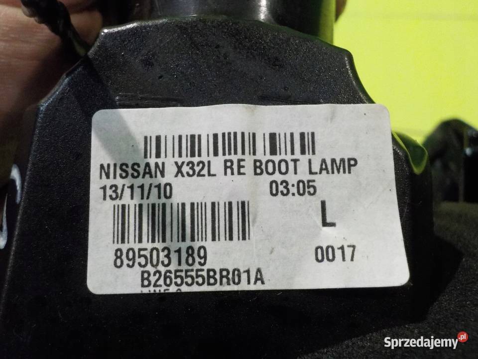 NISSAN QASHQAI J10 LIFT 10r 5D lampa lewa tyl w mazowieckie Suków