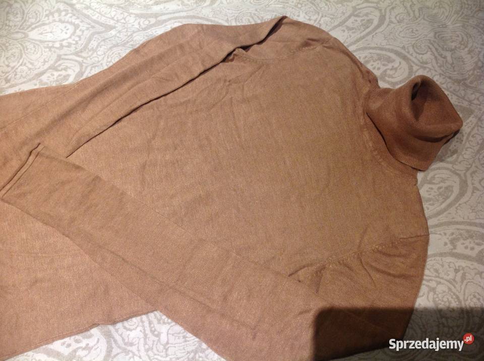 Golf Sweter Beżowy Damski STRADIVARIUS S Rozmiar 36(S) Swetry i golfy