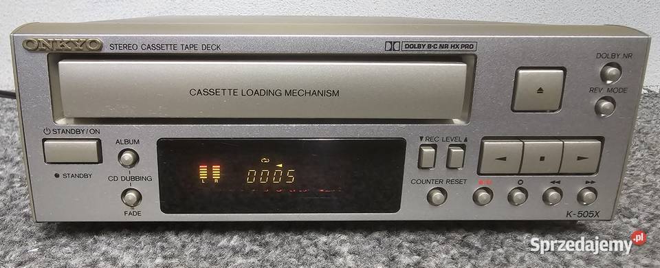 ONKYO K505X Wysokiej klasy magnetofon kasetowy Magnetofony Kraków sprzedam
