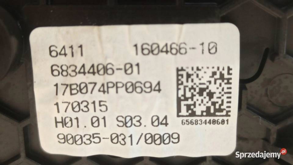 BMW 7 G11 PANEL KLIMATYZACJI TYŁ 6834406 dolnośląskie sprzedam