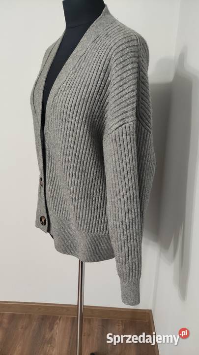 Śliczny szary sweter rozpinany kardigan H&M Warszawa sprzedam