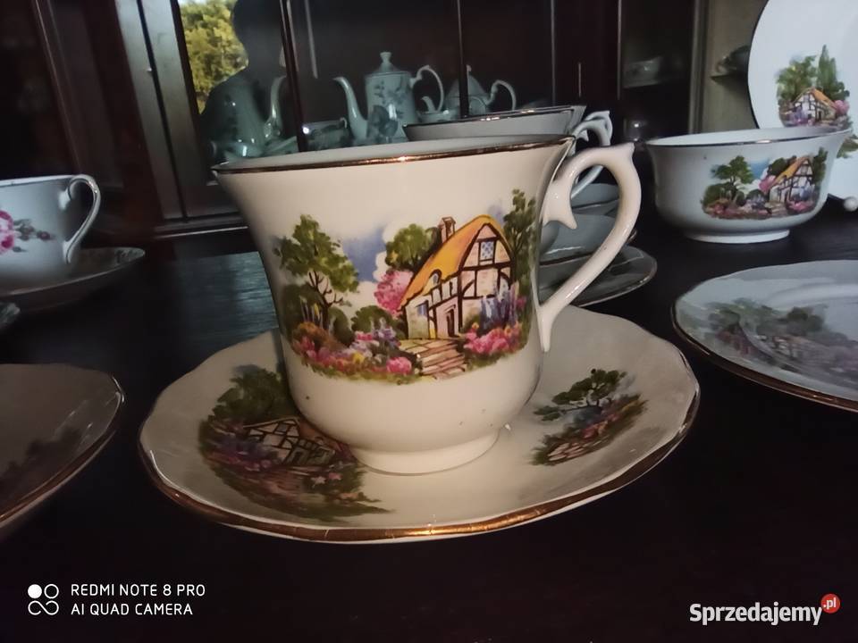serwis do herbaty Queen Anne Made in England Porcelana i szkło pomorskie Gdańsk