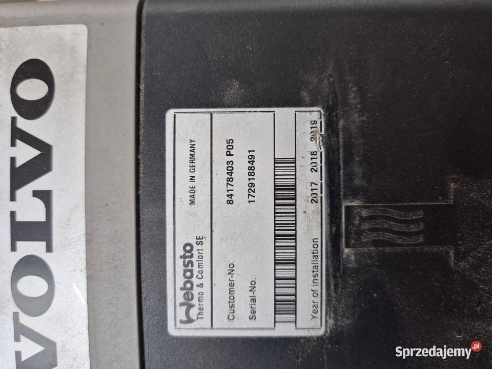 Webasto ogrzewanie Air Top Evo 2000 Volvo Fh4