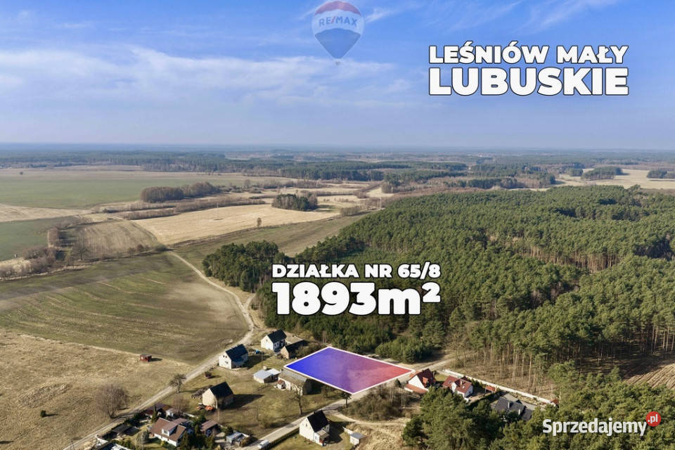 Działka lesie z warunkami zabudowy 0m lubuskie Leśniów Mały
