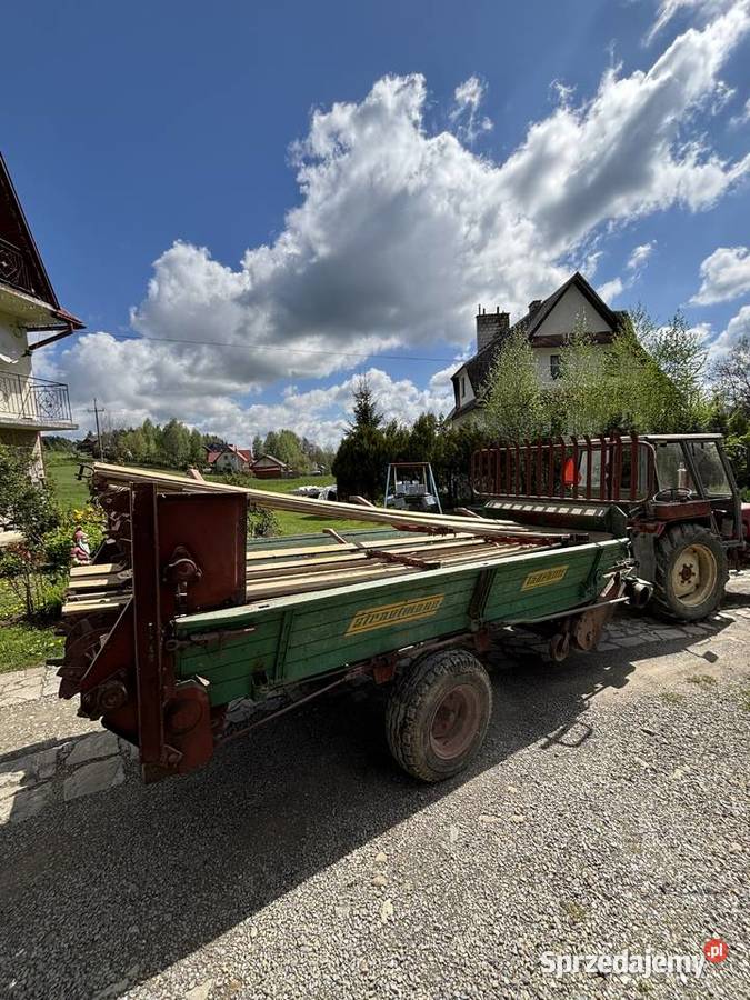Przyczepa 2w1 samozbierajaca strautmann Limanowa sprzedam