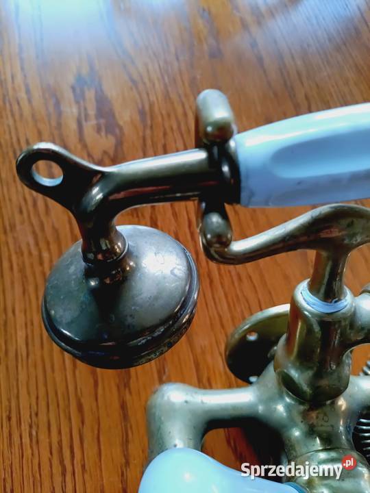 Stara bateria wannowa z mosiądzu Poznań