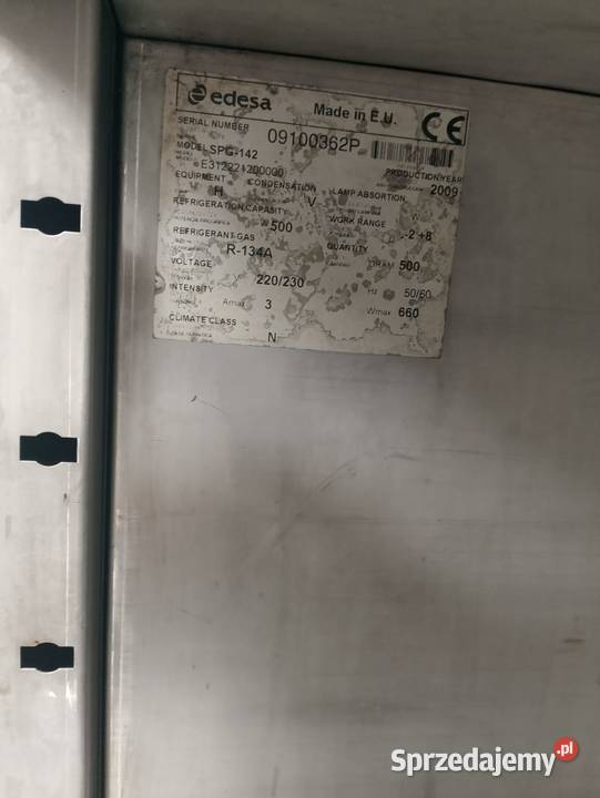 Szafa chłodnicza Edesa SPG142 2drzwiowa Wrocław