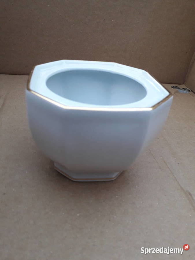 Limoges France elegancki biało złoty Warszawa