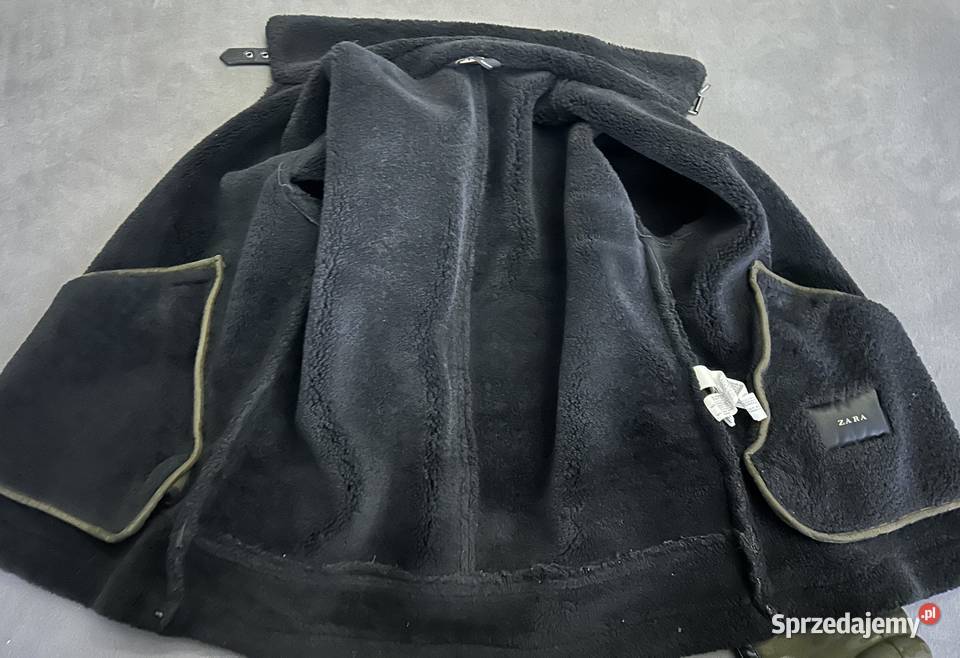 Kurtka ZARA kożuch zimowa męska z miśkiem Rozmiar M mazowieckie