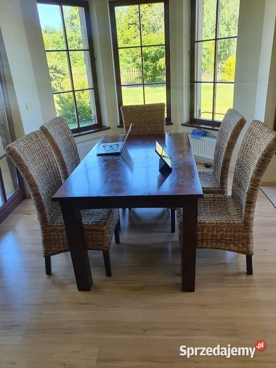 stół drewniany ekskluzywne indyjskie drewno dolnośląskie