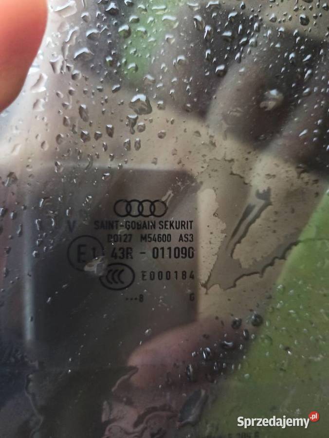 Audi a4 b9 Avant szyba drzwi lewy tył ciemna Rok produkcji 2018 Łódź