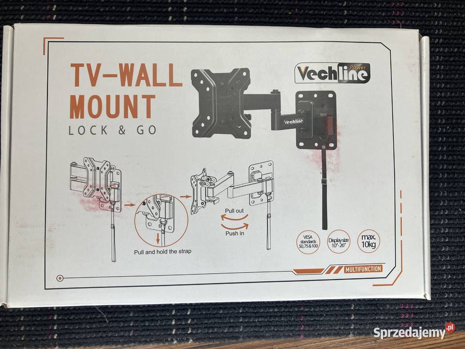 Uchwyt TV Kamper przyczepa łódź blokada Siedlce