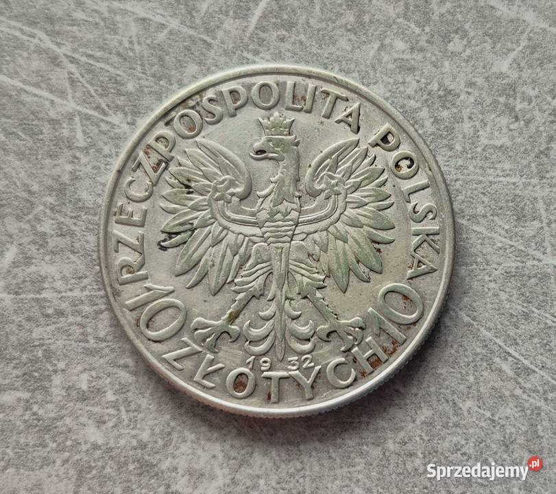 98 POLSKA II RP srebro 10 Złotych 1932 r BZM Wola Kruszyńska