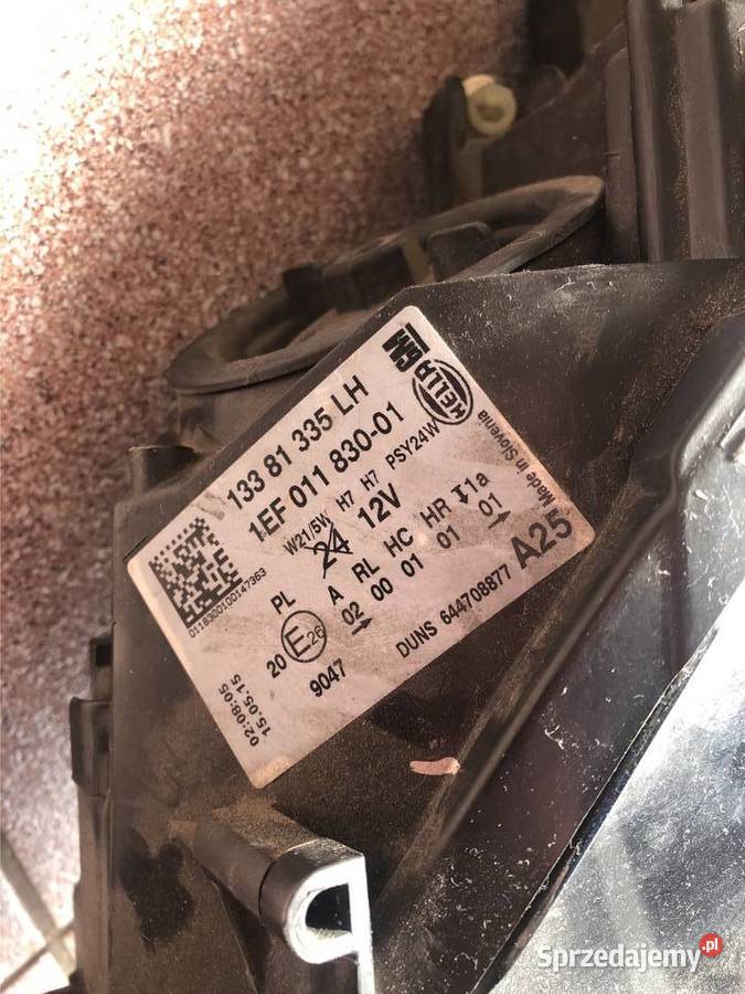 LAMPA LEWA REFLEKTOR LEWY OPEL CORSA E X15 Lampy przednie Oświetlenie Bielsko-Biała