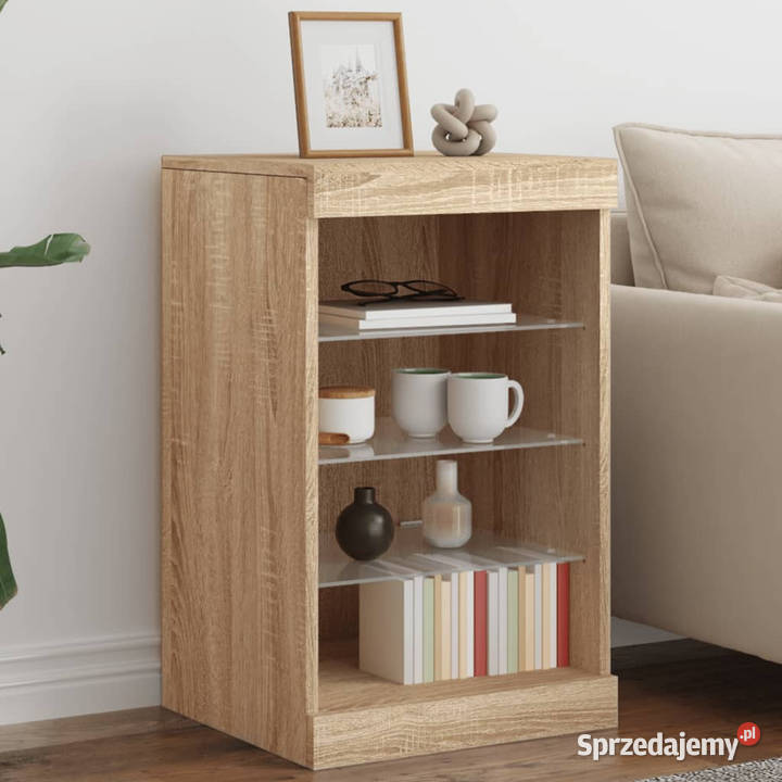 Szafka z oświetleniem LED dąb sonoma 41x37x67 mazowieckie Warszawa sprzedam