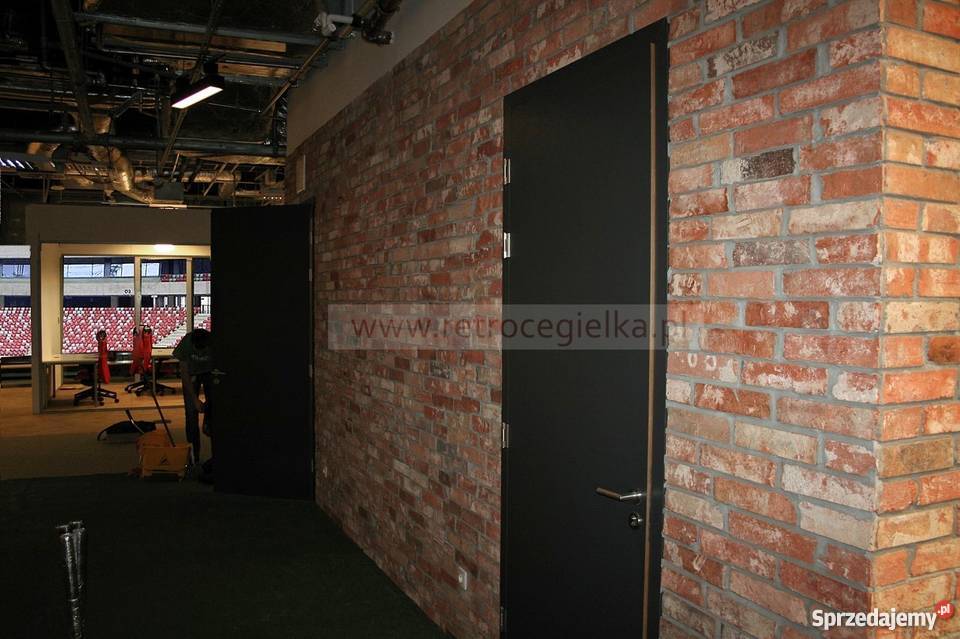Ceglana ściana płytki lico kalibrowane Fort Bema mazowieckie Słupno