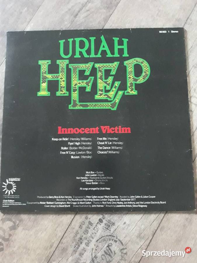Klasyka hard rocka URIAH HEEP Innocent Victim Rzeszów