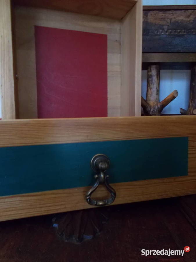 Stara Drewniana Szuflada Lata 50 Barwy PopArt zachodniopomorskie Szczecin