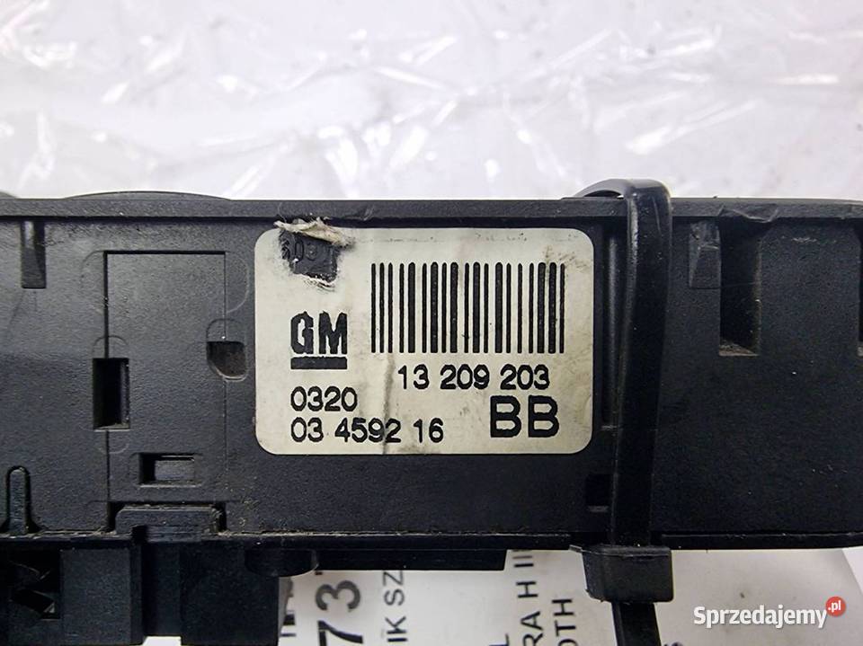 PRZEŁĄCZNIK SZYB OPEL ASTRA H III 13209203 osobowe Lipno