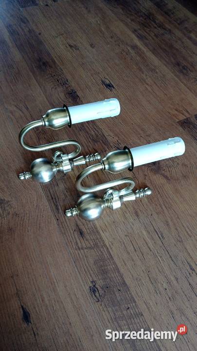 Stare mosiężne kinkiety kujawsko-pomorskie Włocławek