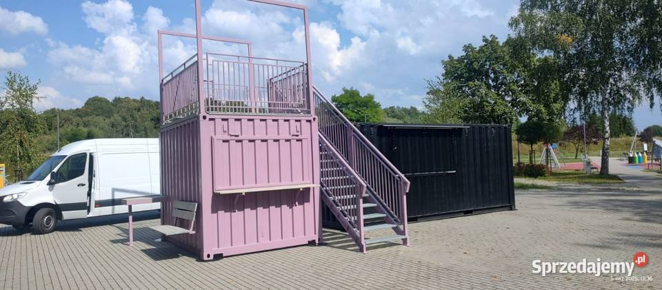 Kontener gastronomiczny RÓŻOWY z
antresolą gastronomiczne Tarnowskie Góry