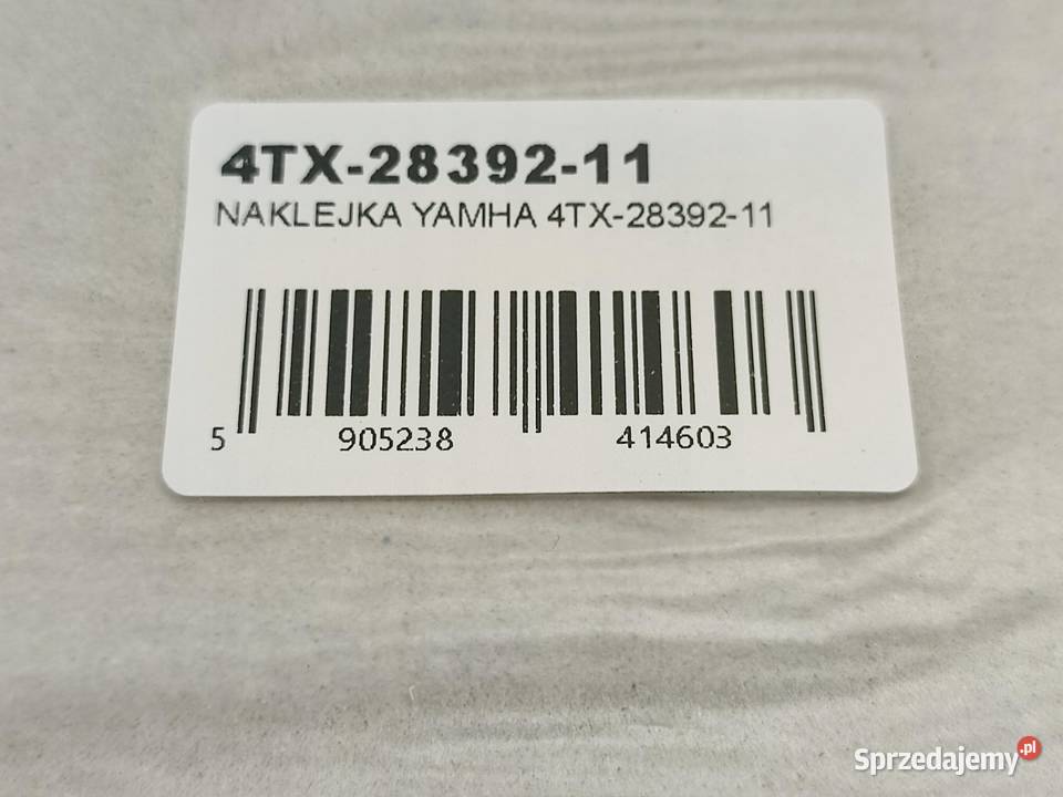 NAKLEJKA NA PRAWY BOCZEK YAMAHA TDM 850 19961997