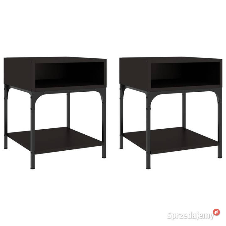 Stoliki nocne 2 czarne 40x41x50 WM825874 Warszawa